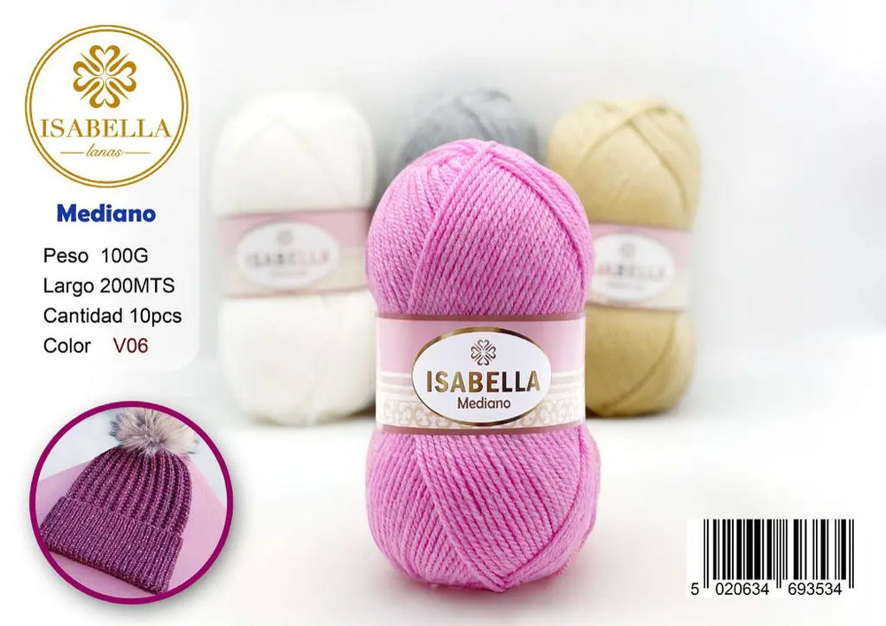 OVILLO HILO ISABELLA MEDIANO 100G ISABELLA 纱线