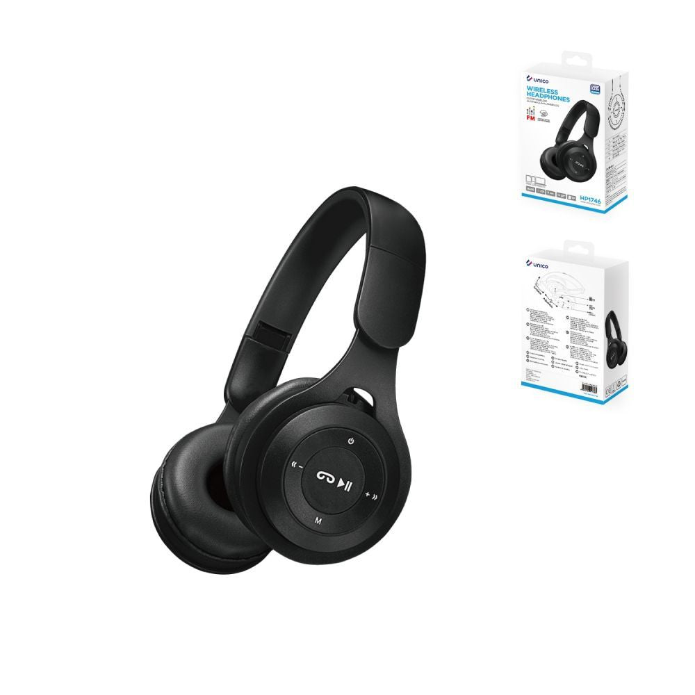 Wireless headphones headset Black