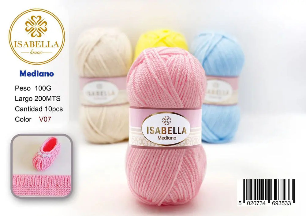 OVILLO HILO ISABELLA MEDIANO 100G ISABELLA 纱线