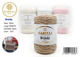 DIY BRAIDY 2MM 250G ISABELLA 纱线