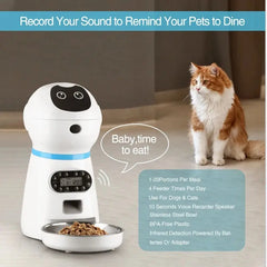 Dispensador Automático De Alimentador Lento Inteligente Para Mascotas, Suministro De Viaje Para Gatos Y Perros, Tiempo Fijo, Cantidad De Comida, Nuevo