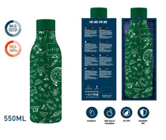 BOTELLA TERMO ACERO INOXIDABLE CALOR Y FRIO MIKOMICA