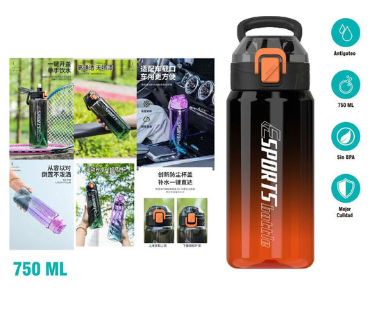 BOTELLA DE AGUA DEPORTIVO 750ML MIKOMICA