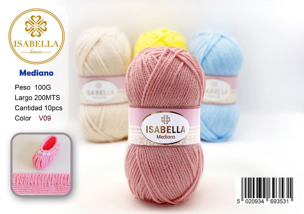 OVILLO HILO ISABELLA MEDIANO 100G