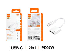 Adaptador USB-C a USB-C + 3.5 PD27W