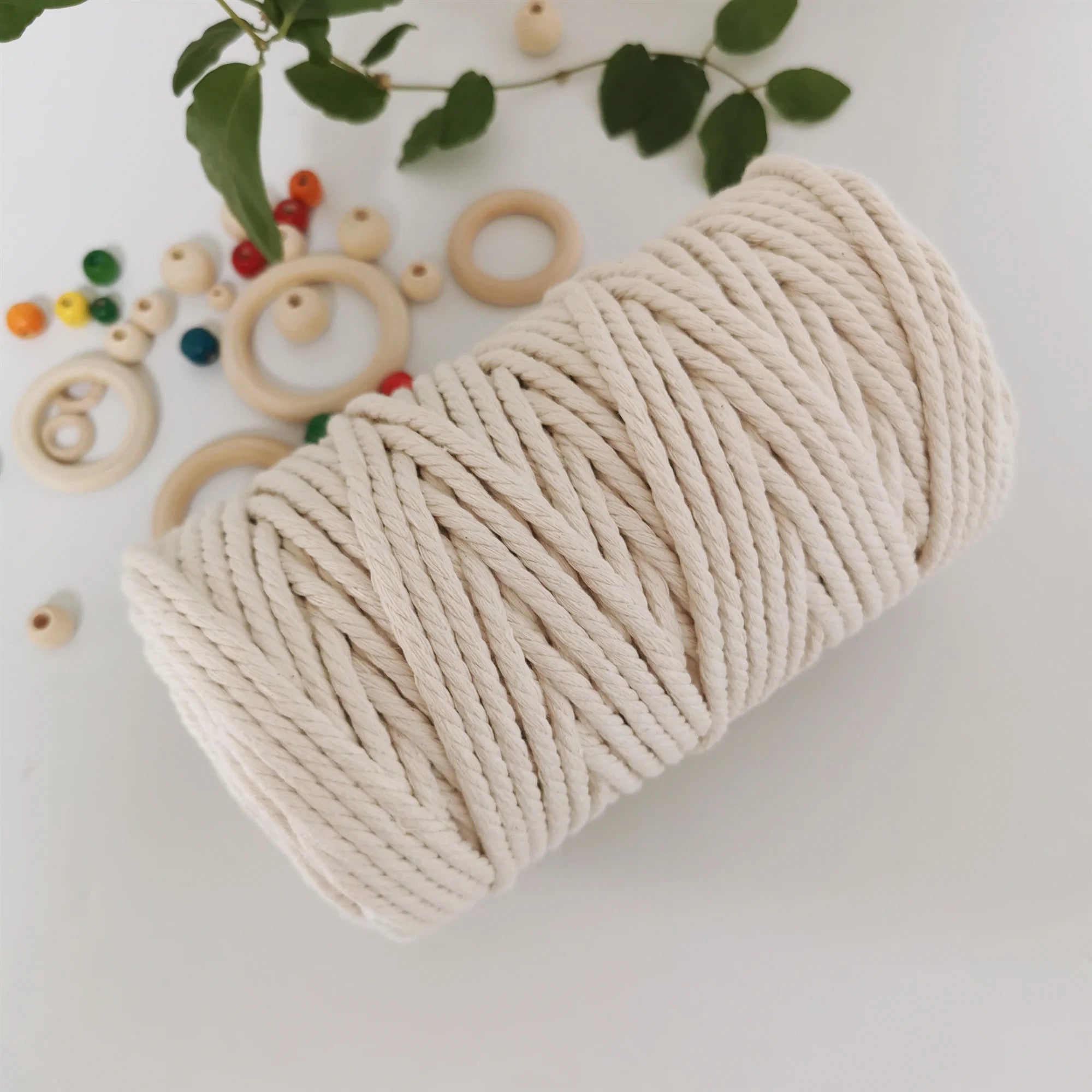 Wholesale Handmade Decorations Softer Natural Cotton Bohemia Macrame Cord 6mm Cotton Rope for  DIY Wall Hanging BlissMarket