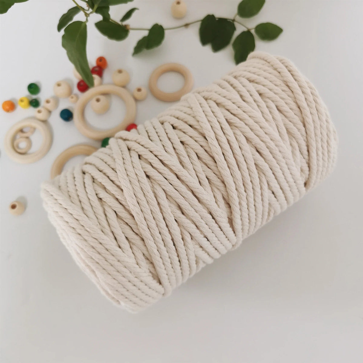 Wholesale Handmade Decorations Softer Natural Cotton Bohemia Macrame Cord 6mm Cotton Rope for  DIY Wall Hanging BlissMarket