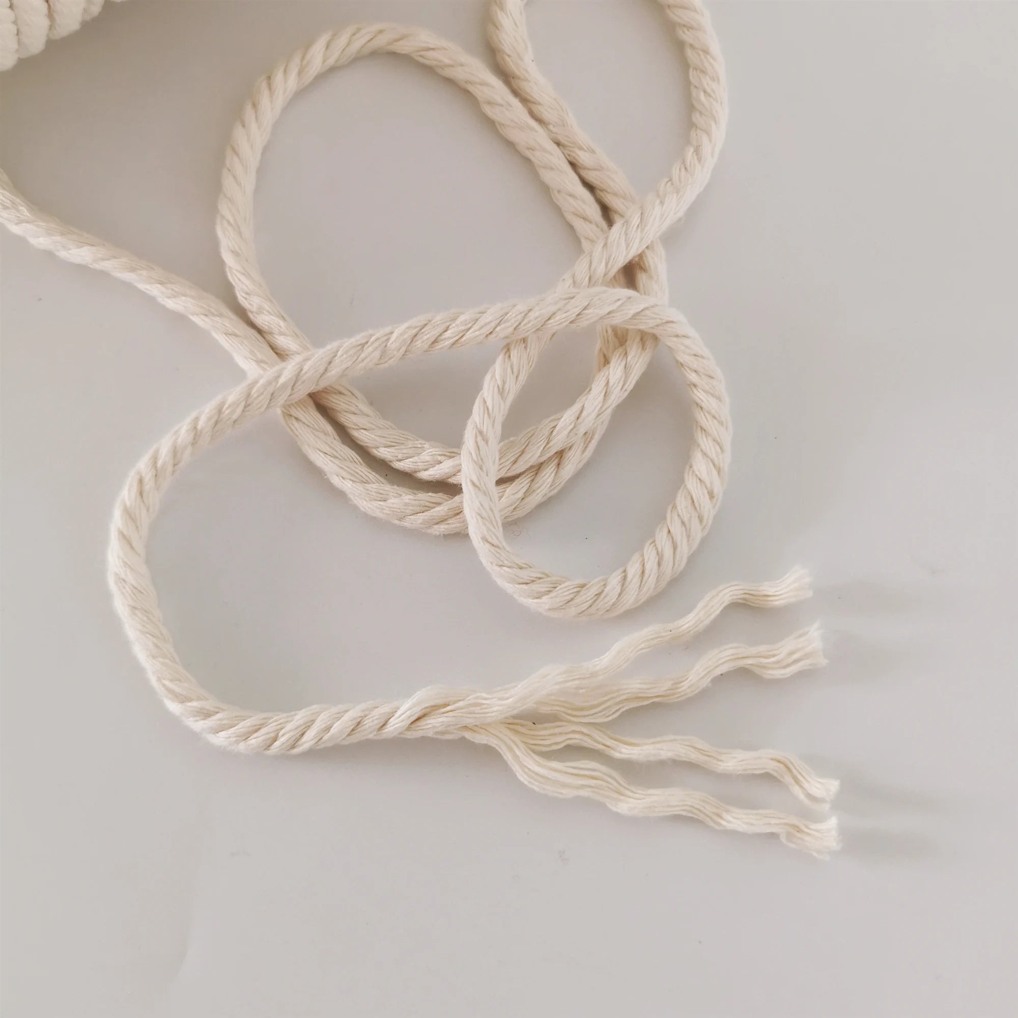 Wholesale Handmade Decorations Softer Natural Cotton Bohemia Macrame Cord 6mm Cotton Rope for  DIY Wall Hanging BlissMarket