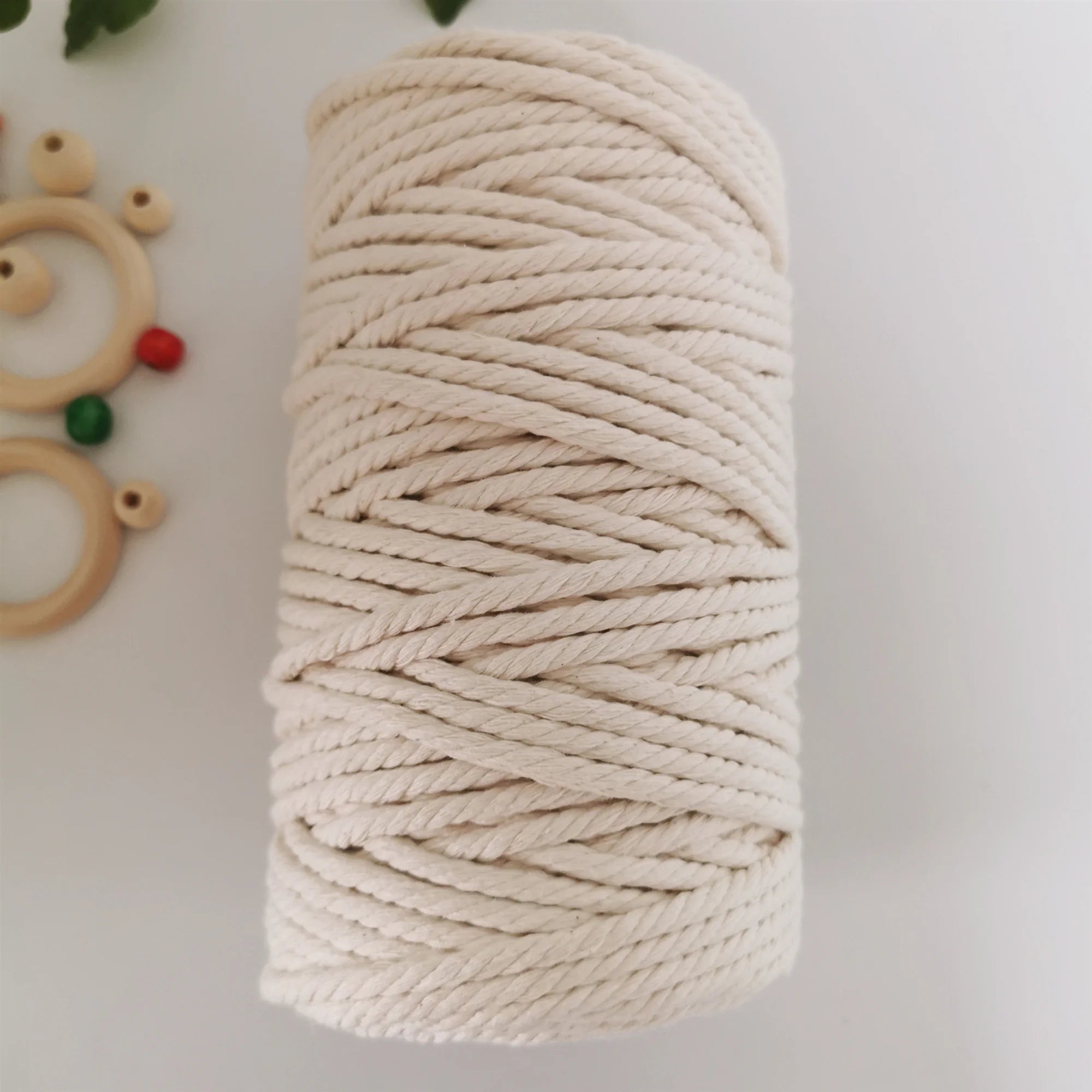 Wholesale Handmade Decorations Softer Natural Cotton Bohemia Macrame Cord 6mm Cotton Rope for  DIY Wall Hanging BlissMarket