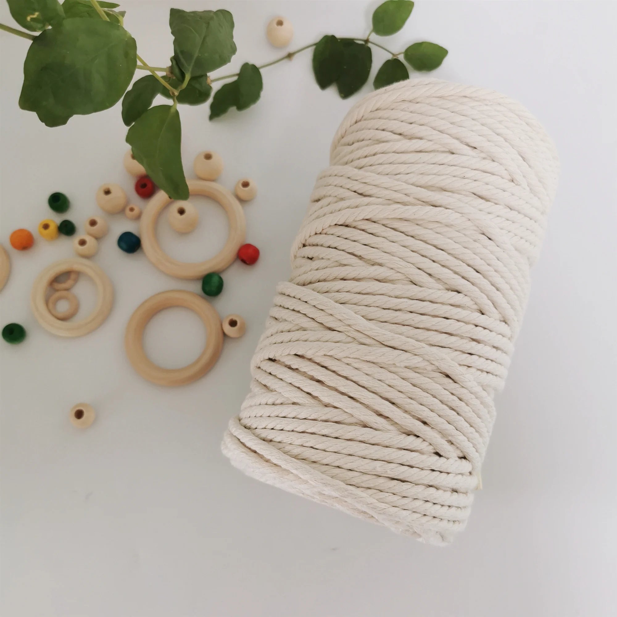 Wholesale Handmade Decorations Softer Natural Cotton Bohemia Macrame Cord 6mm Cotton Rope for  DIY Wall Hanging BlissMarket