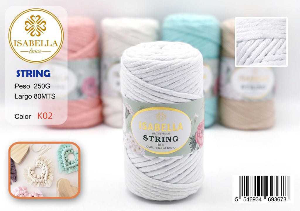 MACROME ISABELLA STRING 3MM 250G