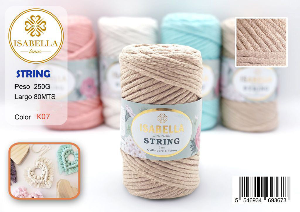 MACROME ISABELLA STRING 3MM 250G