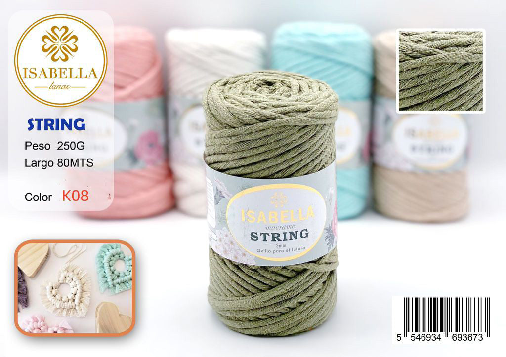 MACROME ISABELLA STRING 3MM 250G