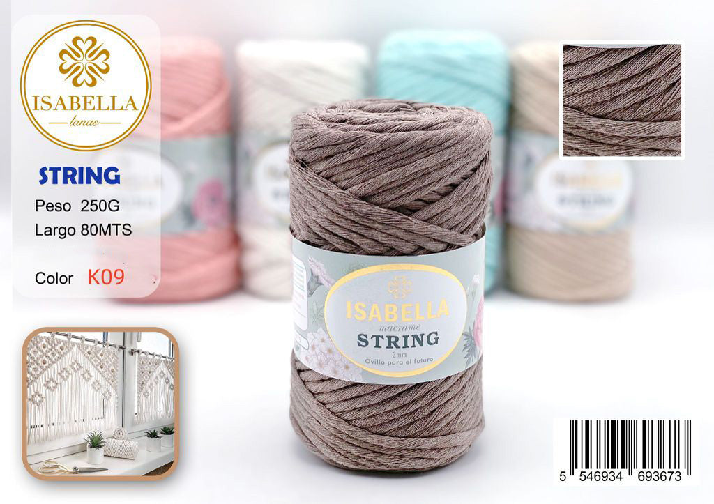 MACROME ISABELLA STRING 3MM 250G