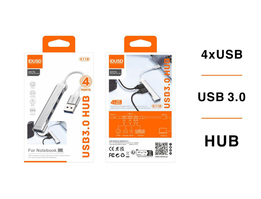 MINI HUB USB 3.0 4in1