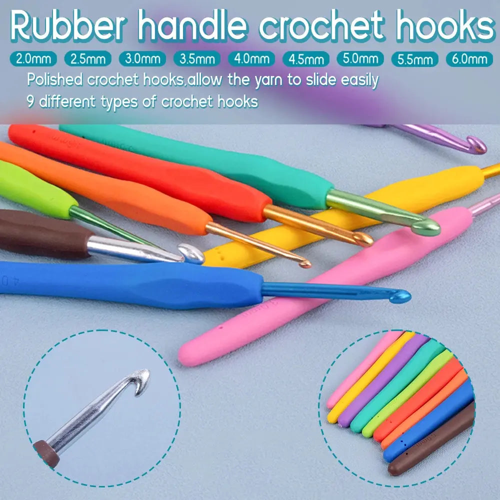 Juego de agujas de crochet para tejer DS