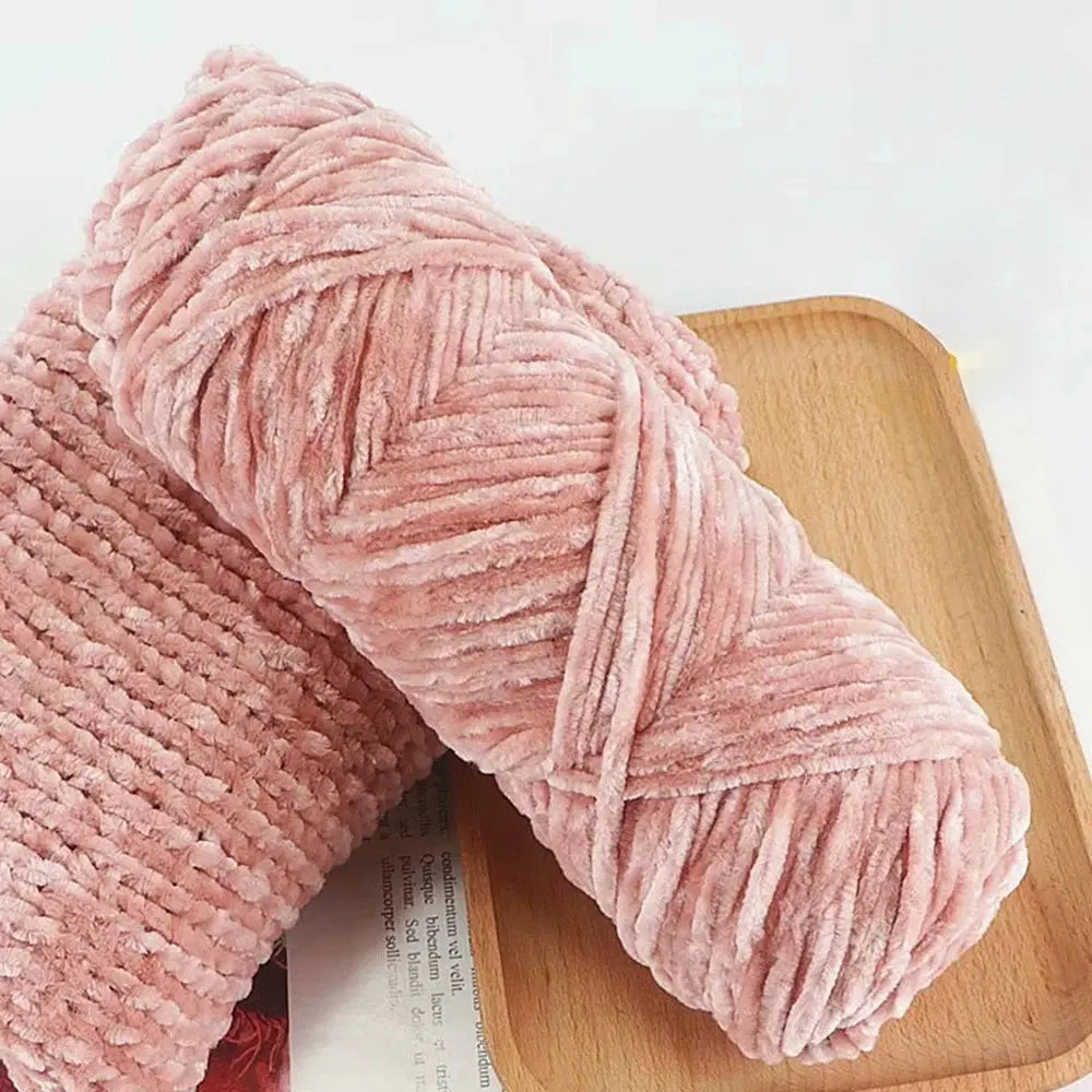 Hilo de chenilla suave de terciopelo de 95 g DS
