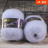 Ovillo de lana de mohair de 50 g para tejer a mano DS