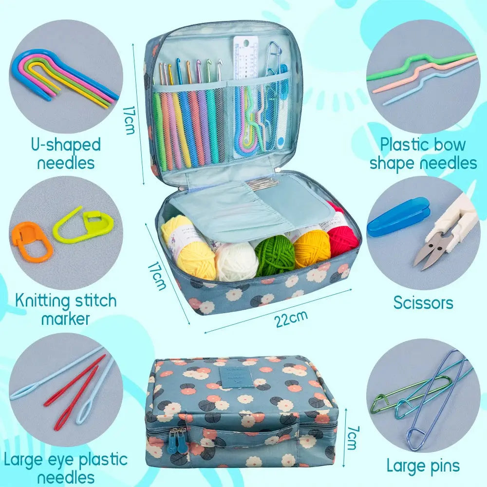 Juego de agujas de crochet para tejer DS