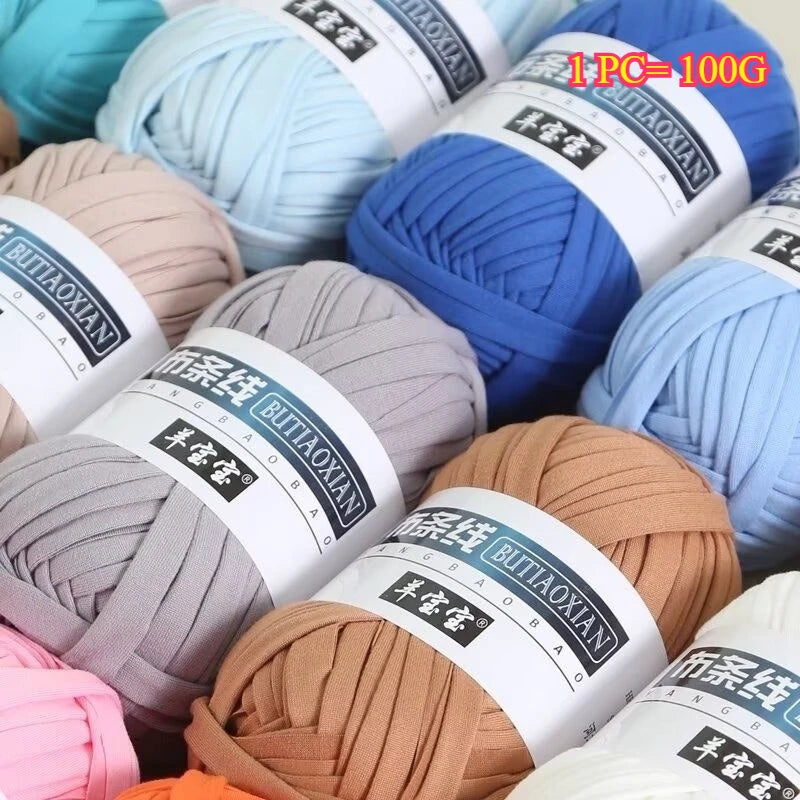 Hilo de poliéster suave de 100 g para tejer DS