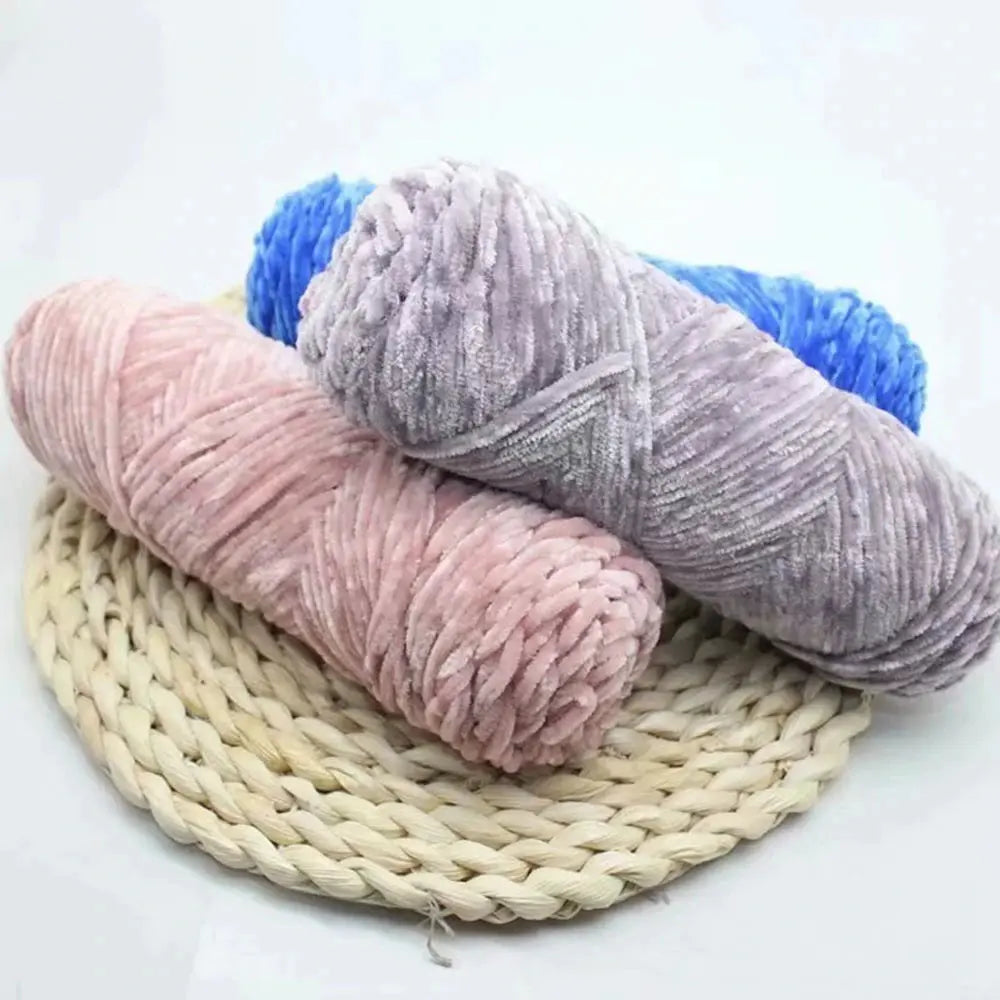 Hilo de chenilla suave de terciopelo de 95 g DS