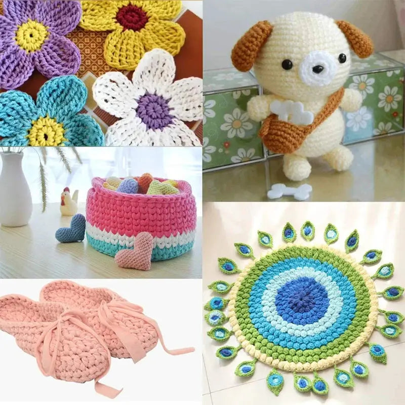 Juego de 76 agujas de crochet con mango DS