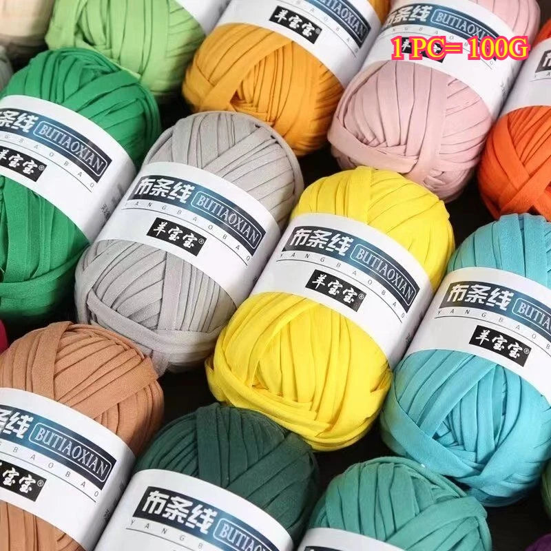 Hilo de poliéster suave de 100 g para tejer DS