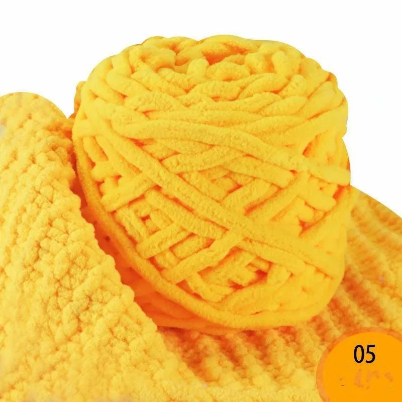 Hilo de chenilla para tejer, 6 unidades de 600 g DS