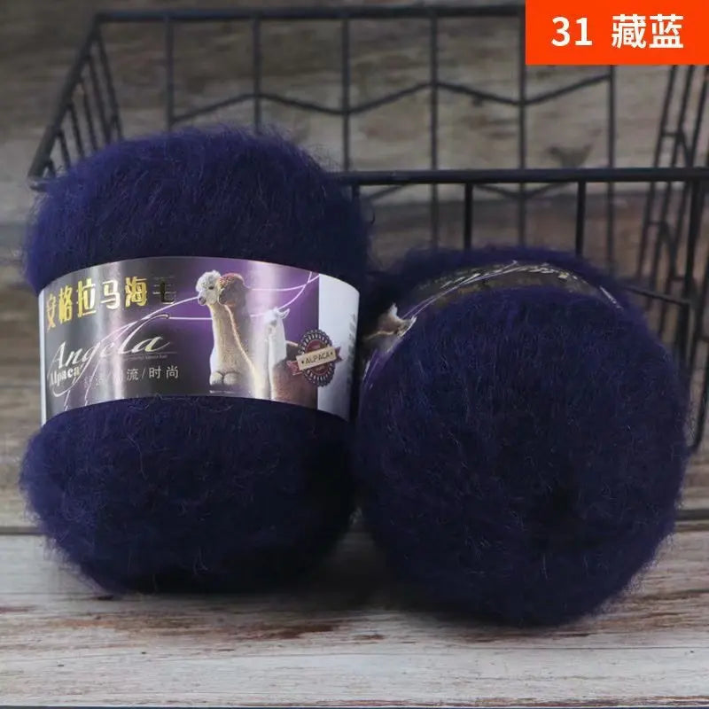 Ovillo de lana de mohair de 50 g para tejer a mano DS