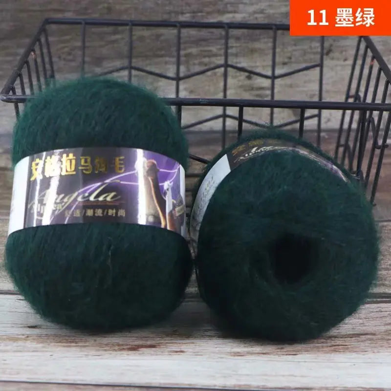Ovillo de lana de mohair de 50 g para tejer a mano DS