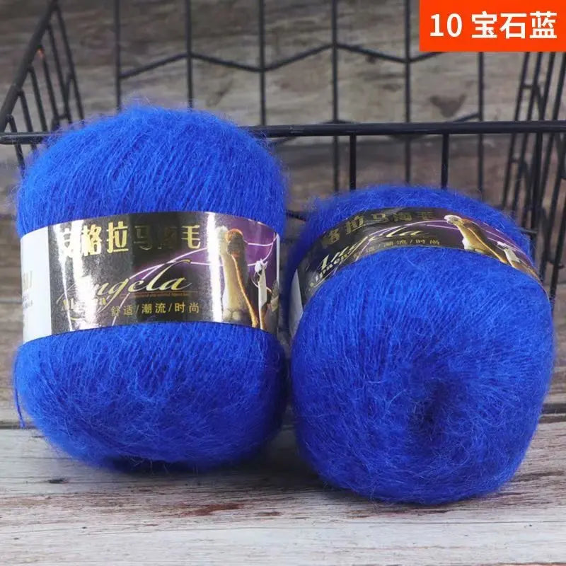 Ovillo de lana de mohair de 50 g para tejer a mano DS
