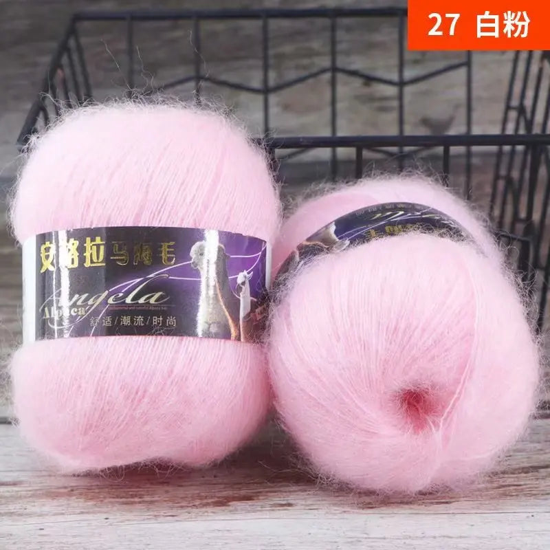 Ovillo de lana de mohair de 50 g para tejer a mano DS