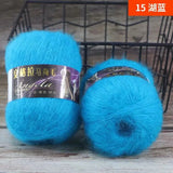 Ovillo de lana de mohair de 50 g para tejer a mano DS