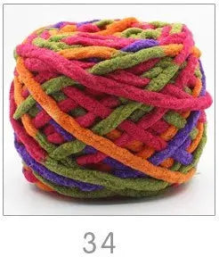 Hilo de terciopelo para tejer a mano 100 g DS