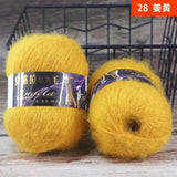 Ovillo de lana de mohair de 50 g para tejer a mano DS