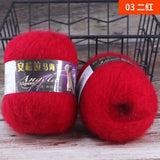 Ovillo de lana de mohair de 50 g para tejer a mano DS