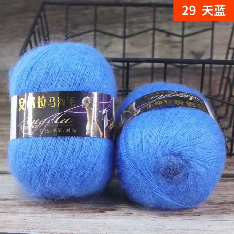 Ovillo de lana de mohair de 50 g para tejer a mano DS