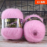 Ovillo de lana de mohair de 50 g para tejer a mano DS