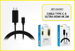 CABLE TYPE-C A HDMI 4K 2M