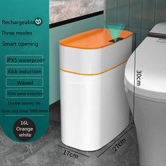 Smart Trash Can With Lid For Bedroom And Living Room Kitchen Storage Box Trash Can Induction Small Car Box Automatic Smart Dustbin Smart Trash Bin Melissa