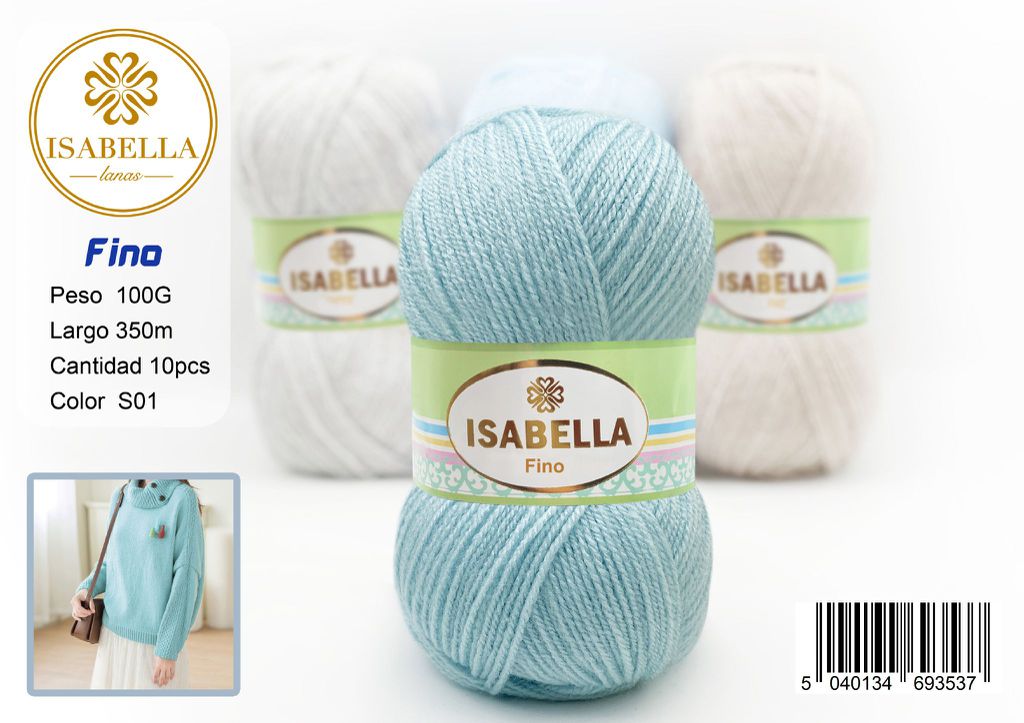 OVILLO HILO ISABELLA FINO 100G