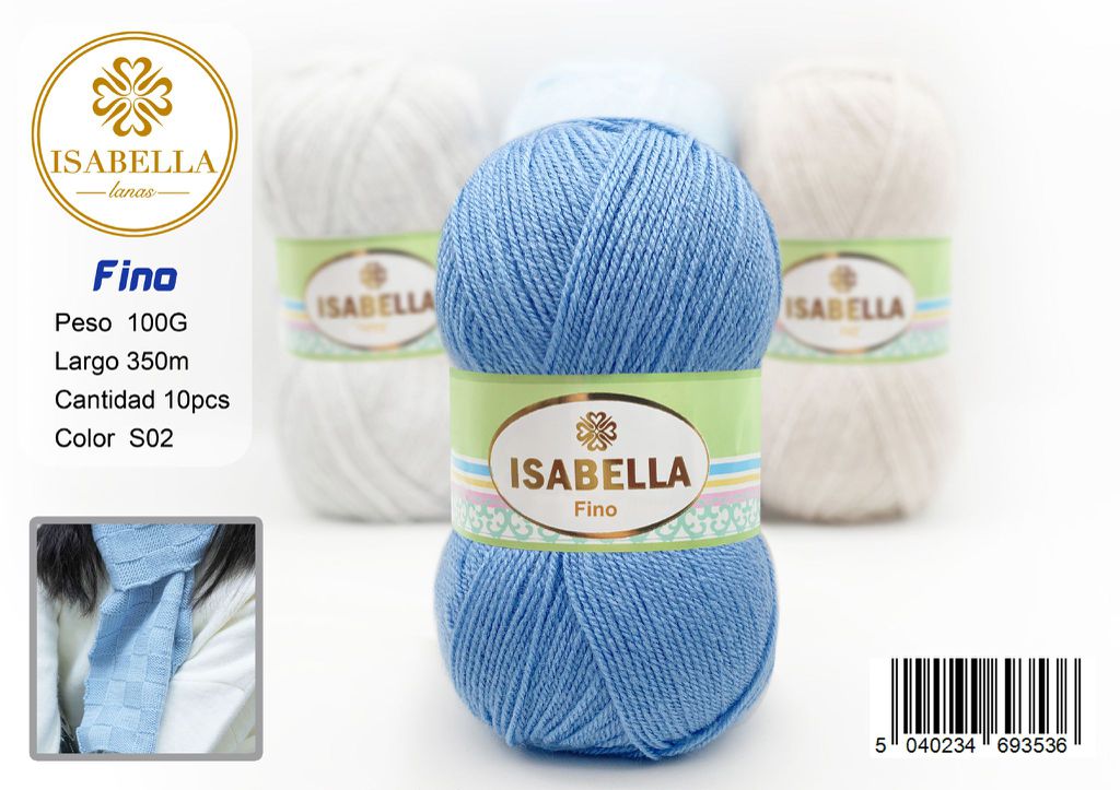 OVILLO HILO ISABELLA FINO 100G