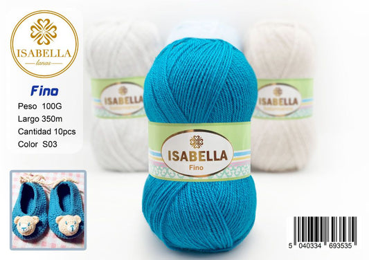 OVILLO HILO ISABELLA FINO 100G