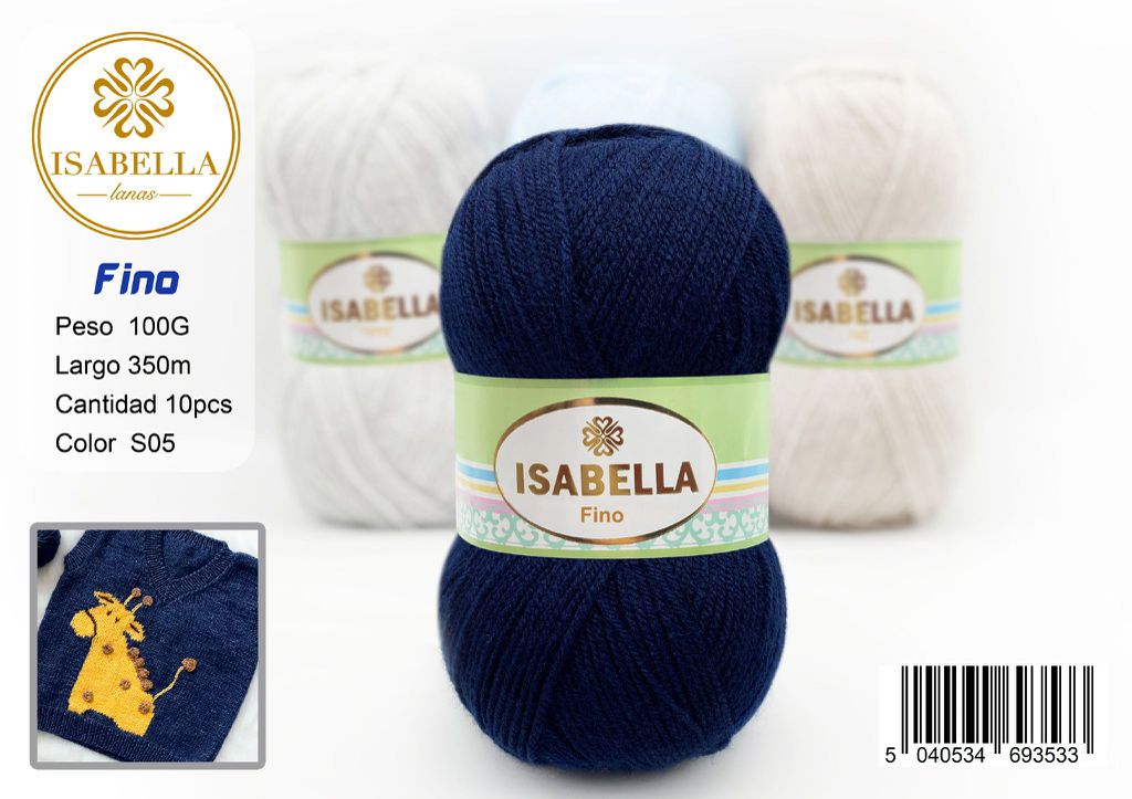 OVILLO HILO ISABELLA FINO 100G