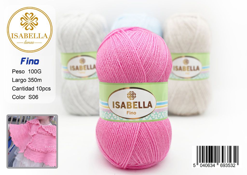 OVILLO HILO ISABELLA FINO 100G