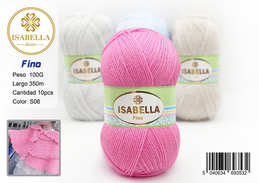 OVILLO HILO ISABELLA FINO 100G