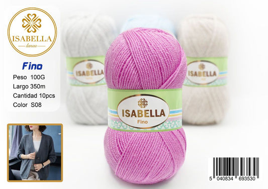 OVILLO HILO ISABELLA FINO 100G