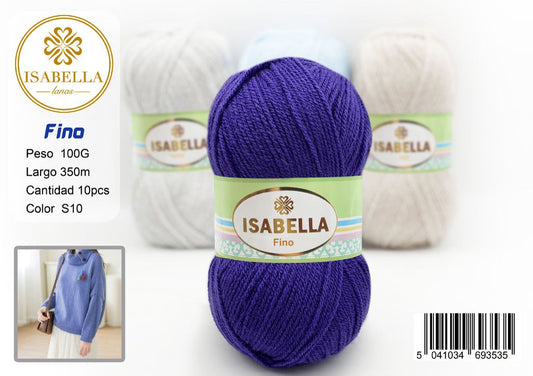 OVILLO HILO ISABELLA FINO 100G