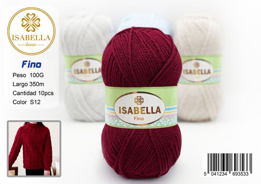 OVILLO HILO ISABELLA FINO 100G