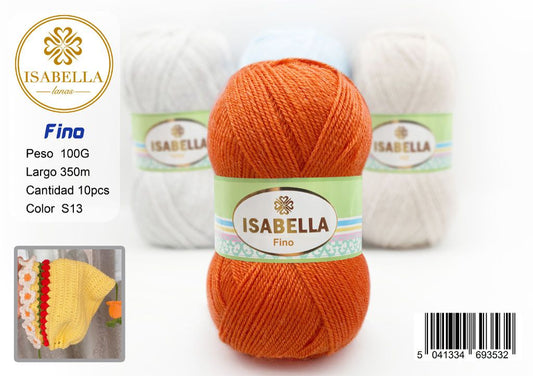 OVILLO HILO ISABELLA FINO 100G